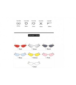 Cat Eye Women Cat Eye Sunglasses Cute Sexy Brand Designer Glasses Summer Retro Small Frame Black Red Cateye Sun Glasses - CR1...