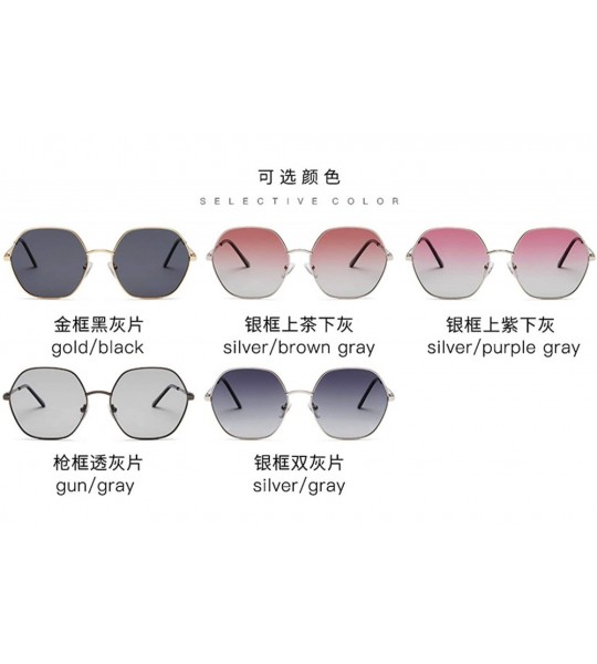 Sport Men and women fashion retro metal polygon irregular polarized sunglasses prom mirror party travel - White - C318T3XXIUA...