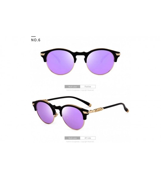 Aviator Sunglasses Driving Driving Glasses Large Frame Mirror Tide Classic Sunglasses Female - CE18XD6WY8L $84.38