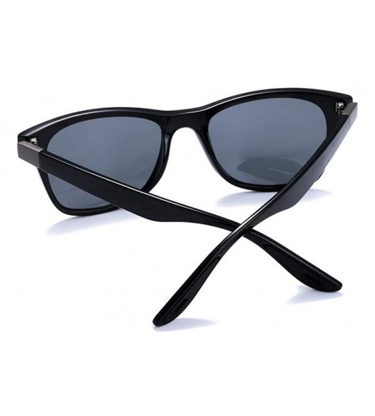 Oversized Men's Polarized Sunglasses Driving Square Frame Brand Designer Classic K0622 - Gossyblack&grey - CM18SRXXAAK $19.40