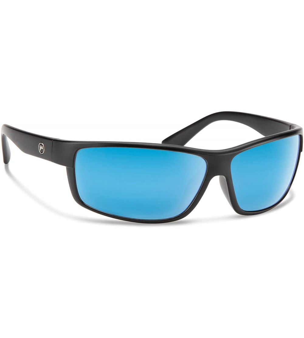 Sport Eli Polarized Sunglasses - Matte Black / Blue Mirror Polarized - CS18R3IY7OE $39.60