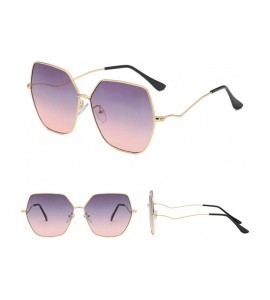 Oversized Fashion Man Women Irregular Shape Sunglasses Glasses Vintage Retro Style 2019 Fashion - H - C218TL9007L $17.75