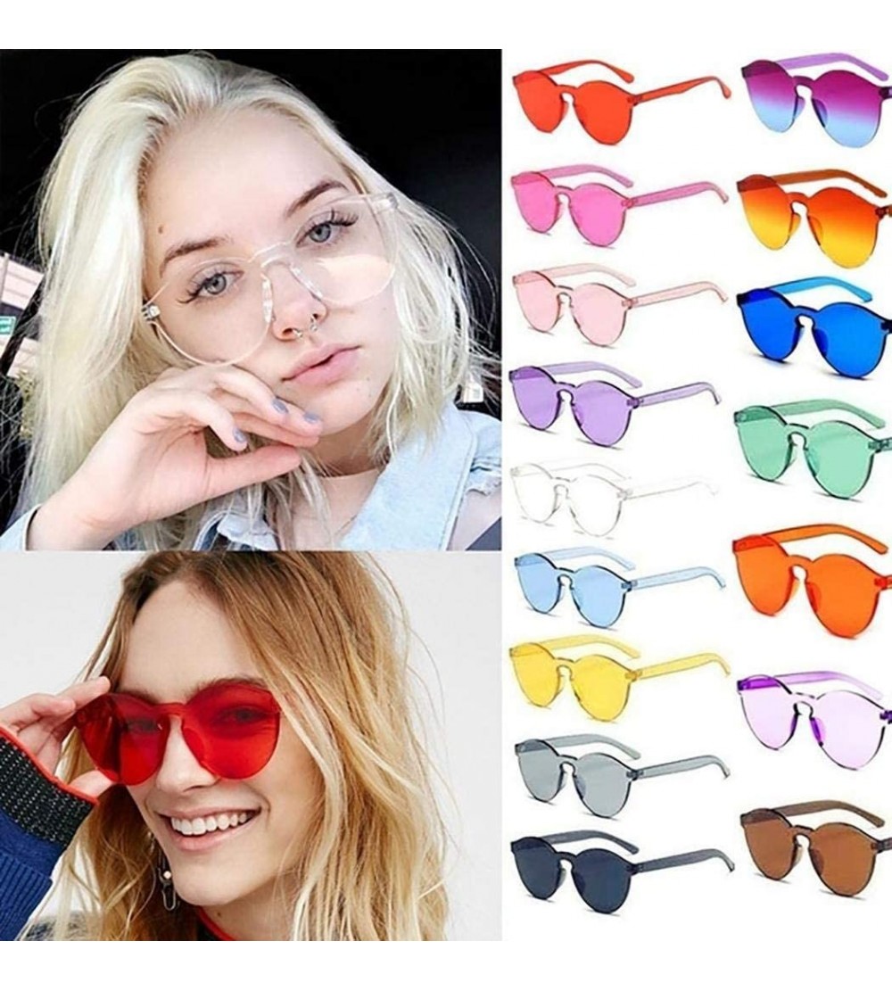 Round Unisex Fashion Candy Colors Round Outdoor Sunglasses Sunglasses - Black - CG1908LOMEN $33.94