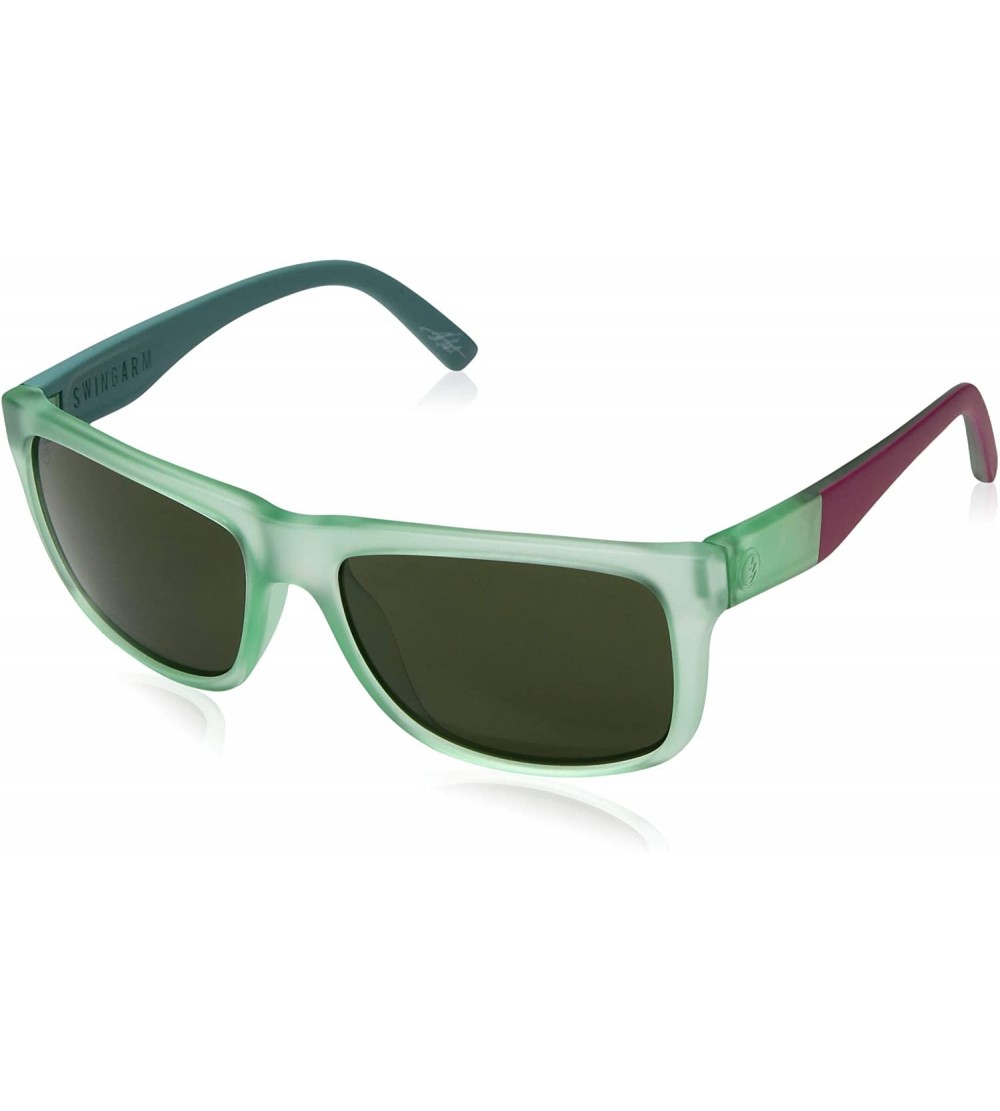 Sport Swing Arm Wayfarer Sunglasses - Sea Foam Pink - C011XCD8XPN $69.28