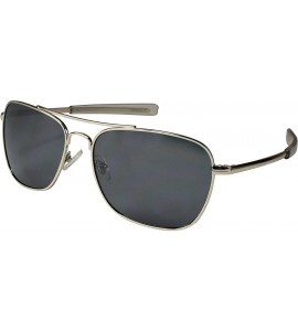 Square Square Aviator Optical Sunglasses with Gradient Lens 25044-O-AP - Silver - CO12M3VA6Z3 $19.52