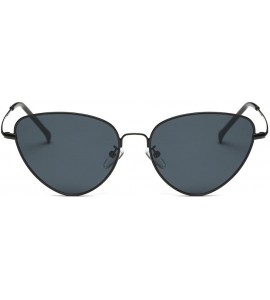 Oversized Sunglasses for Women Cat Eye Vintage Sunglasses Retro Glasses Eyewear UV Protection - Black - CM18QX5XGDL $15.61