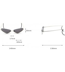 Cat Eye Glasses Hipster Sunglasses Concave - Figure 1 - CH18X0D2RZ5 $32.91