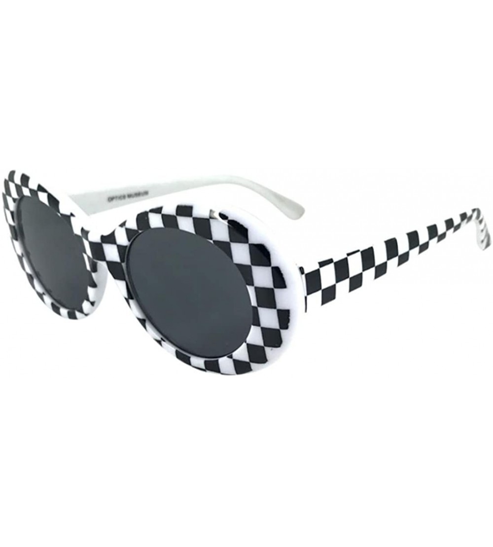 Oversized Gift for Mother Retro Goggles Sunglasses Rapper Glasses - C018CRO0YWN $16.84