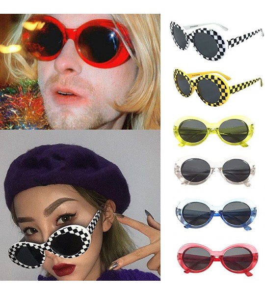 Oversized Gift for Mother Retro Goggles Sunglasses Rapper Glasses - C018CRO0YWN $16.84