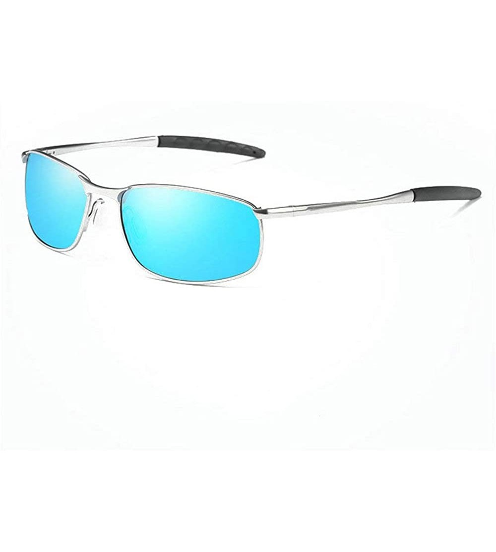 Square 2019 New Custom Myopia Polarized Men's Sunglasses 0 to -600 Reduced Optical Beam Men's Driving Glasses - Blue - CQ18QQ...