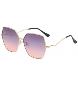 Aviator Fashion Women Irregular Shape Sunglasses Summer New Vintage Retro Style Glasses - CN18SX8RZ5T $18.05