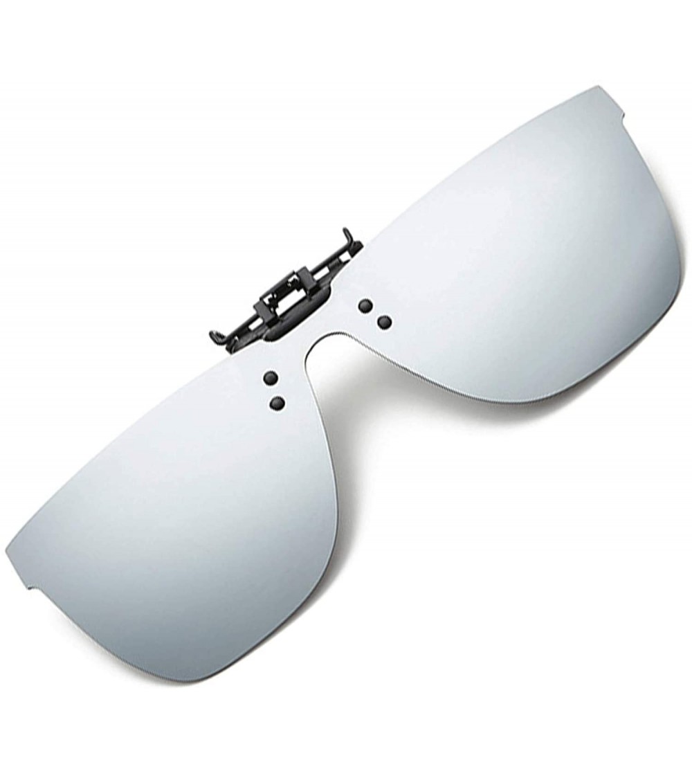 Oval Polarized Clip-on Sunglasses for Men Women Anti-Glare UV Protection Driving Glasses for Prescription glasses - CL199QR8Y...