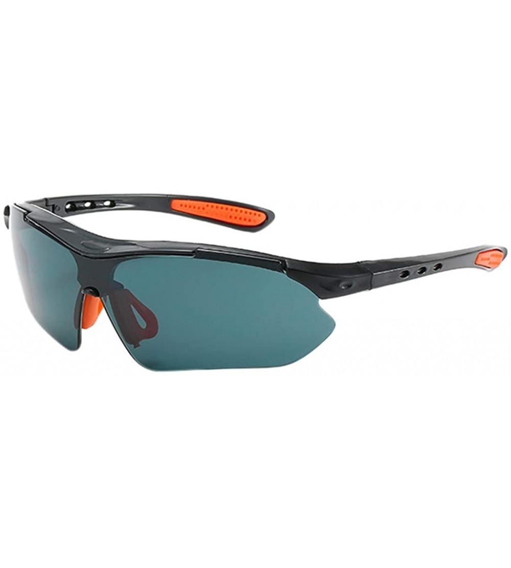 Oversized Unisex Cycling Sunglasses Men Windproof Sand Sunglasses Outdoor Protective Sun Glasses - Gray - CV199UTL8EE $14.27