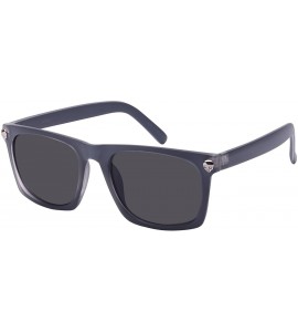 Rectangular Square Frame Skull Sunglasses with Solid Lens SK540943TT-SD - Grey - CS12MA9L3I1 $18.19