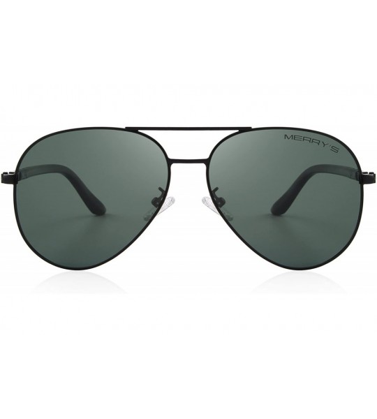 Aviator Classic Pilot Sunglasses Womens Polarized Mirror with Case - UV 400 Protection 62MM - Green - CS18KXIY22S $26.84