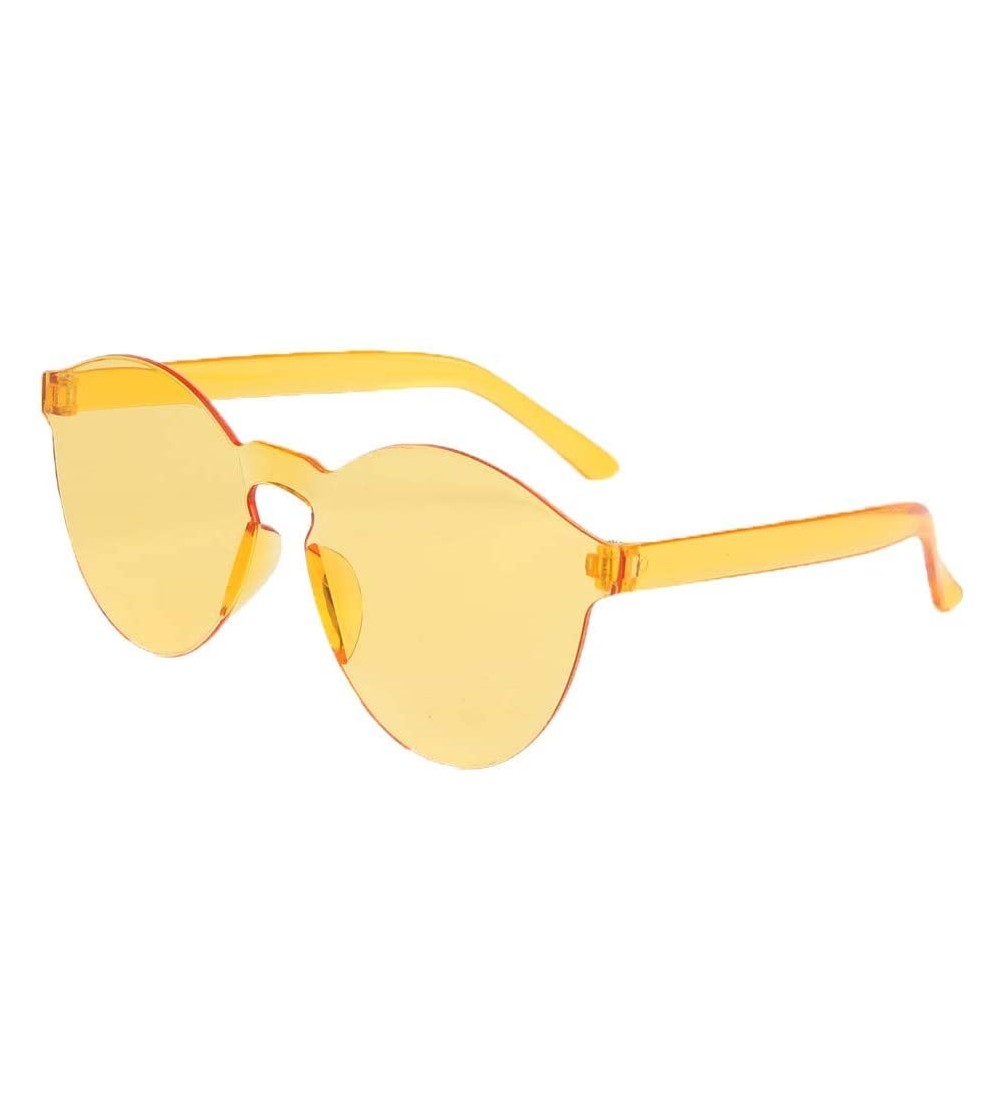 Sport Frameless Transparent Glasses Sunglasses - C21963XUXRK $18.41