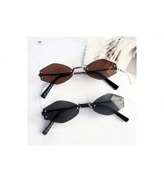 Aviator Vintage Small Round Sunglasses Women Retro Sun Glasses Female Oval Black C1 Red - C2 Yellow - C318XEC6ZGK $18.34