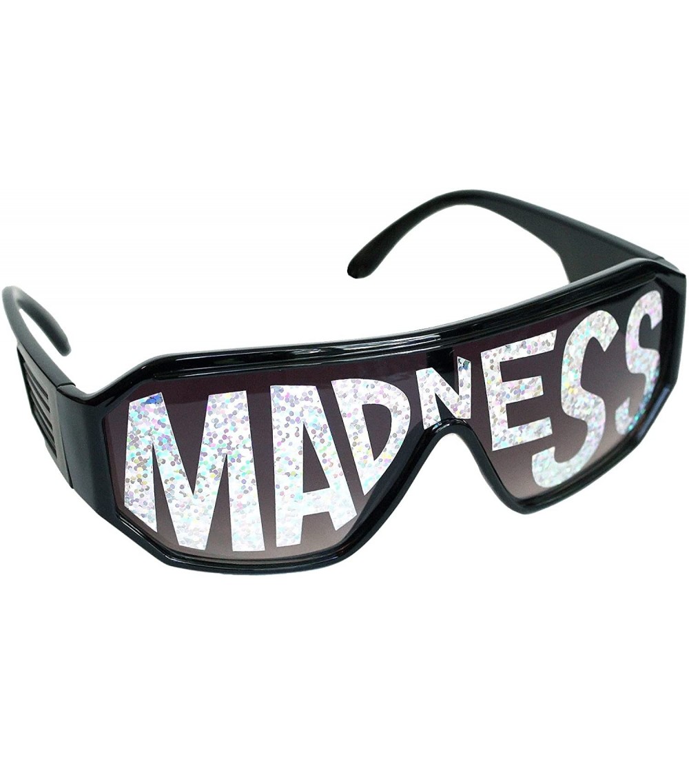 Shield Madness Shield 140mm Sunglasses - Black - C0126UMSDCF $38.02