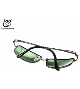 Rectangular NEARSIGHTED MINUS LARGE FULL RIM GREY GOOGLE MENS Polarized sunglasses - Green - C61904DM523 $49.08