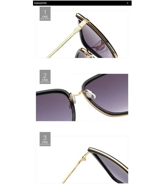 Cat Eye Cat Eye Sunglasses Women Metal Coating Frame Shades UV Protection - C6 - CS190O4QK2Z $15.87