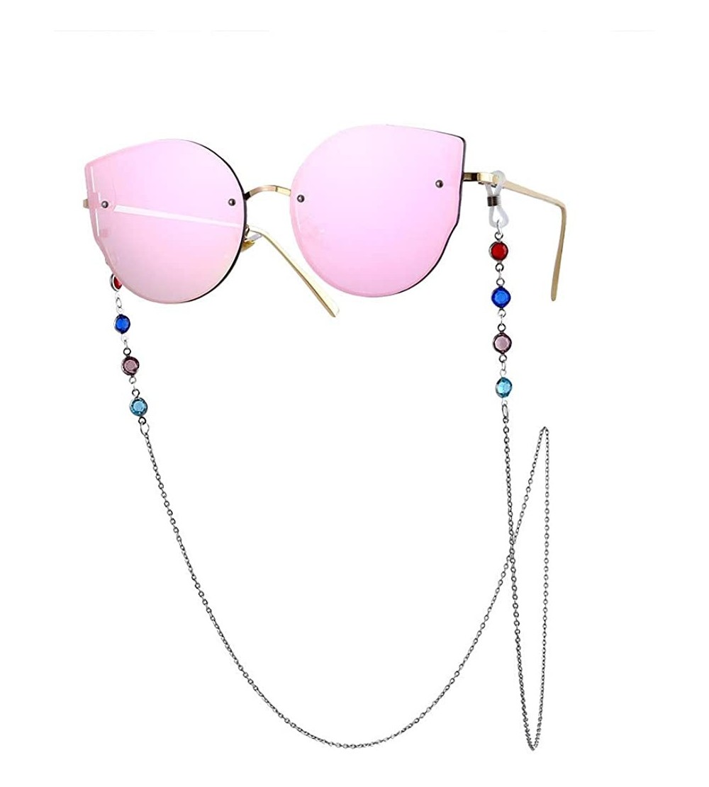 Square Eyeglass Necklace Glasses Sunglasses - CK18YR9QR23 $24.75