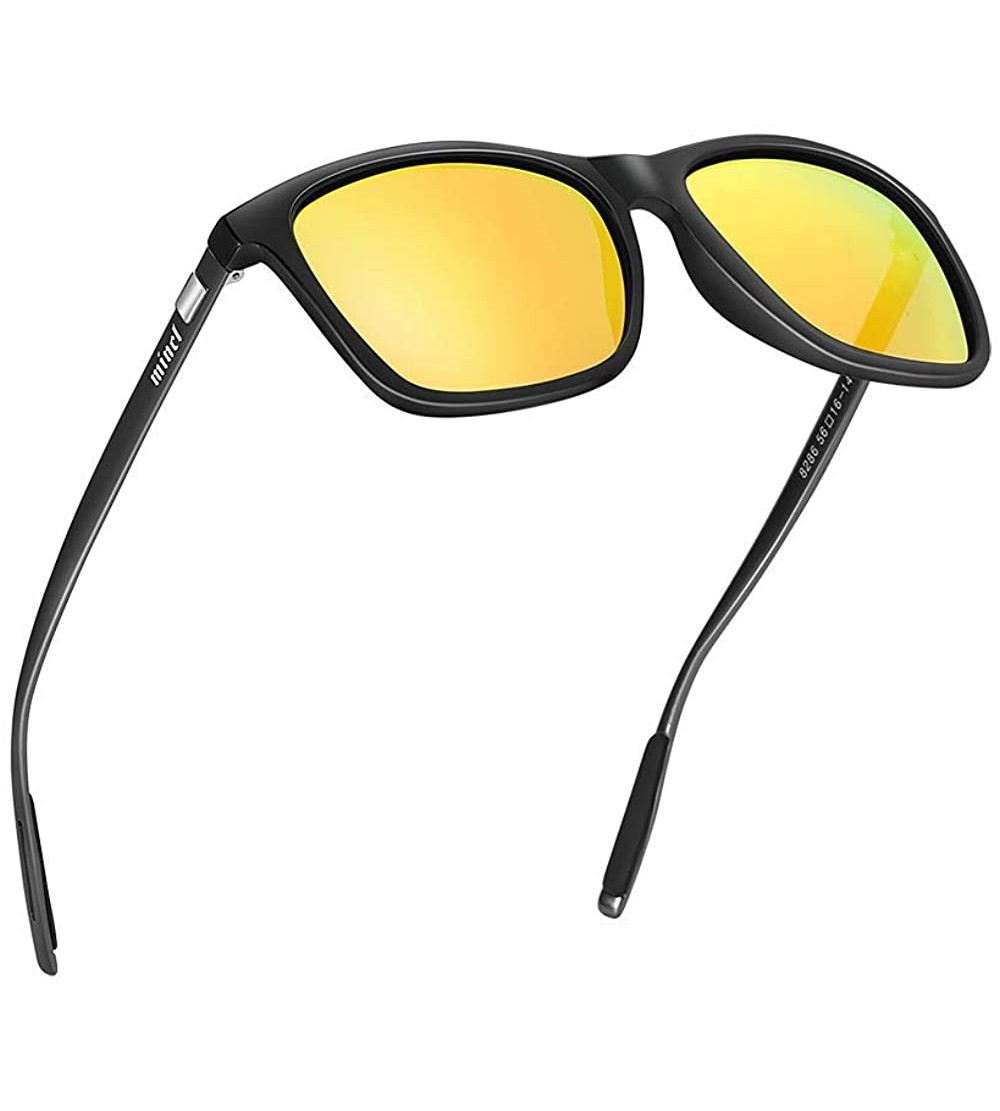 Square Unisex Polarized Sunglasses Classic Men Retro UV400 Brand Designer Square Al Mg Alloy Frame Sun glasses UV400 - C81948...