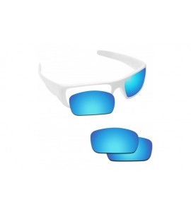 Rectangular Replacement Lenses Crankshaft Sunglasses - Various Colors - Ice Blue - Anti4s Mirror Polarized - CU188HKT5AN $34.23