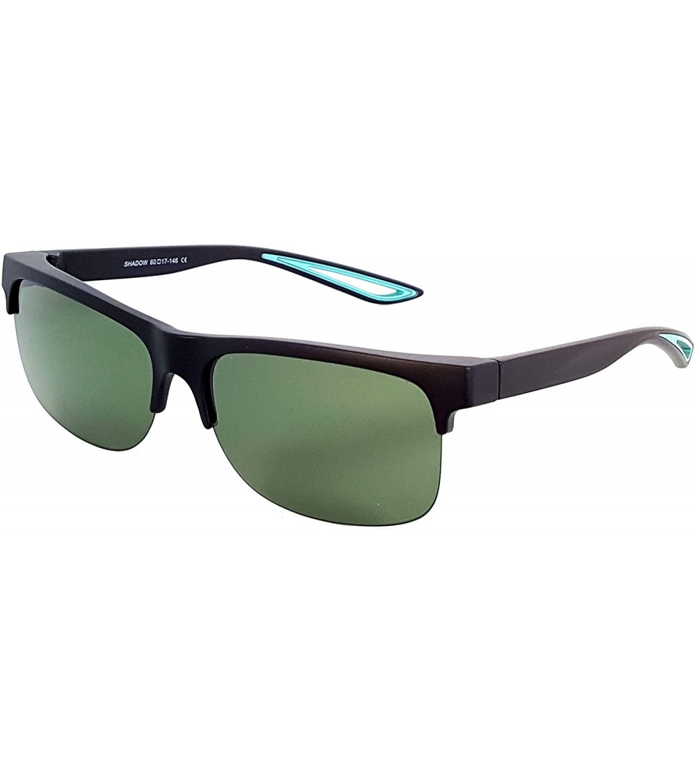 Wrap Fit Over Polarized Sunglasses Driving Clip on Sunglasses to Wear Over Prescription Glasses - Black-blue-green - C018SMOA...