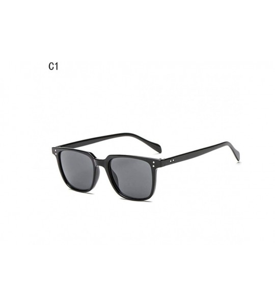 Aviator 2019 New Fashion Sunglasses Men Sunglasses Women Driving Mirrors Coating C1 - C1 - CN18XGEZCX6 $16.73