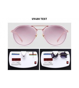 Oval DESIGN 2019 Women Classic Retro Oval Sunglasses Ladies Trending C02 Pink - C04 Transparent - C918YLYH9IE $28.66