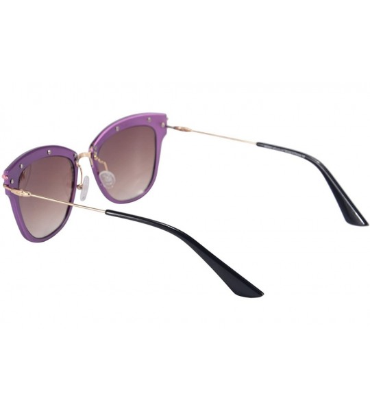 Wayfarer Horn Rimmed Women's Sunglasses Anti-glare UV400 Glasses-SH71014 - Purple - C112O77AZSR $34.08