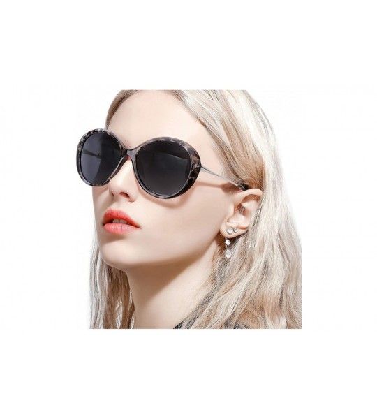 Oversized Polarized Sunglasses for Women - Bold Retro Oval Mod Frame Eyewear with UV400 Protection Sunglasses. - C318QR7CT88 ...