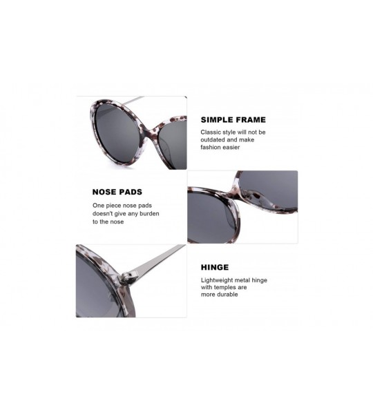 Oversized Polarized Sunglasses for Women - Bold Retro Oval Mod Frame Eyewear with UV400 Protection Sunglasses. - C318QR7CT88 ...