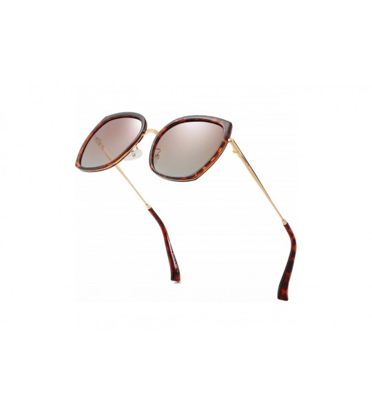 Square Oversized Sunglasses for Women Polarized Sunglasses Butterfly Fashion Eyewear - Butterfly Coffee Lens - C918GSE7N5R $1...