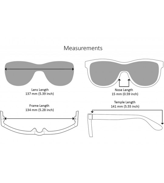 Rimless Rectangular Sunglasses Mono Lens Women Semi Rimless Sunglass for Men EC55705 - CK18MC80U3D $32.82