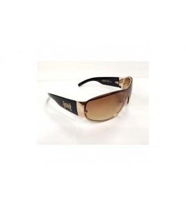 Sport Authentic Shades Gold Brown Deluxe Sunglasses California Lowrider Style - CE12F921FSB $26.54