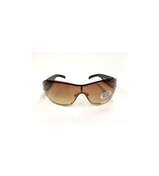 Sport Authentic Shades Gold Brown Deluxe Sunglasses California Lowrider Style - CE12F921FSB $26.54