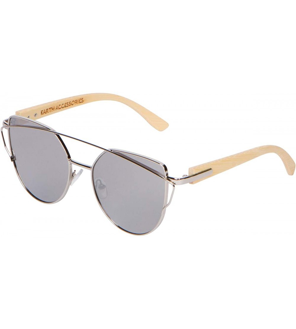 Cat Eye Bamboo Wood Sunglasses for Men and Women - Cat Eye Modern Wooden Sunglasses - Gray - CN18WQM8UA4 $35.14