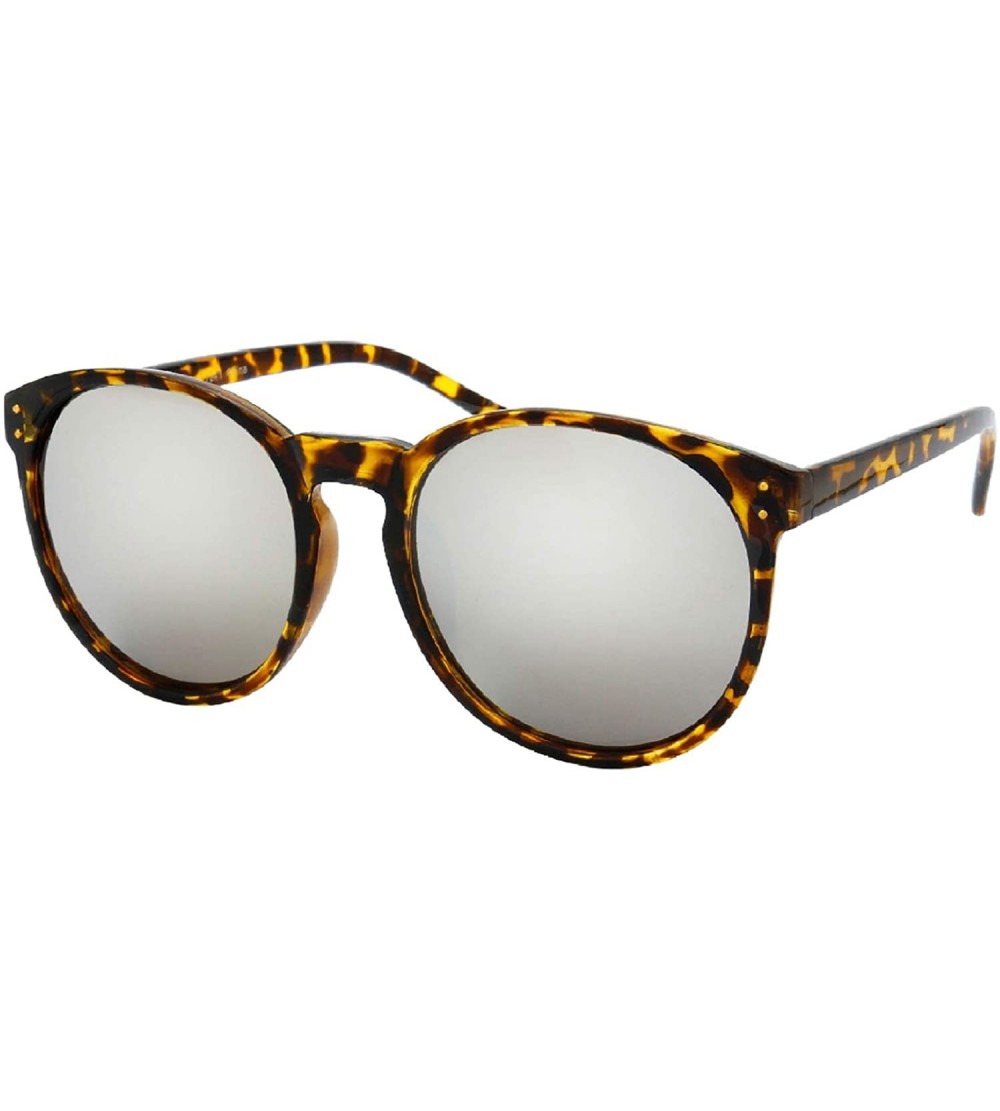 Oversized Urban Fashion Thin And Sleek Horn Tip Frame Sunglasses - Brown - CL18YN2Z2A3 $18.75