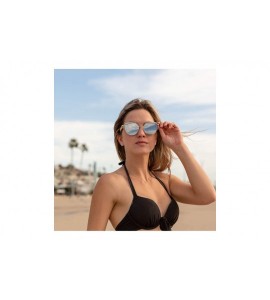 Cat Eye Bamboo Wood Sunglasses for Men and Women - Cat Eye Modern Wooden Sunglasses - Gray - CN18WQM8UA4 $35.14