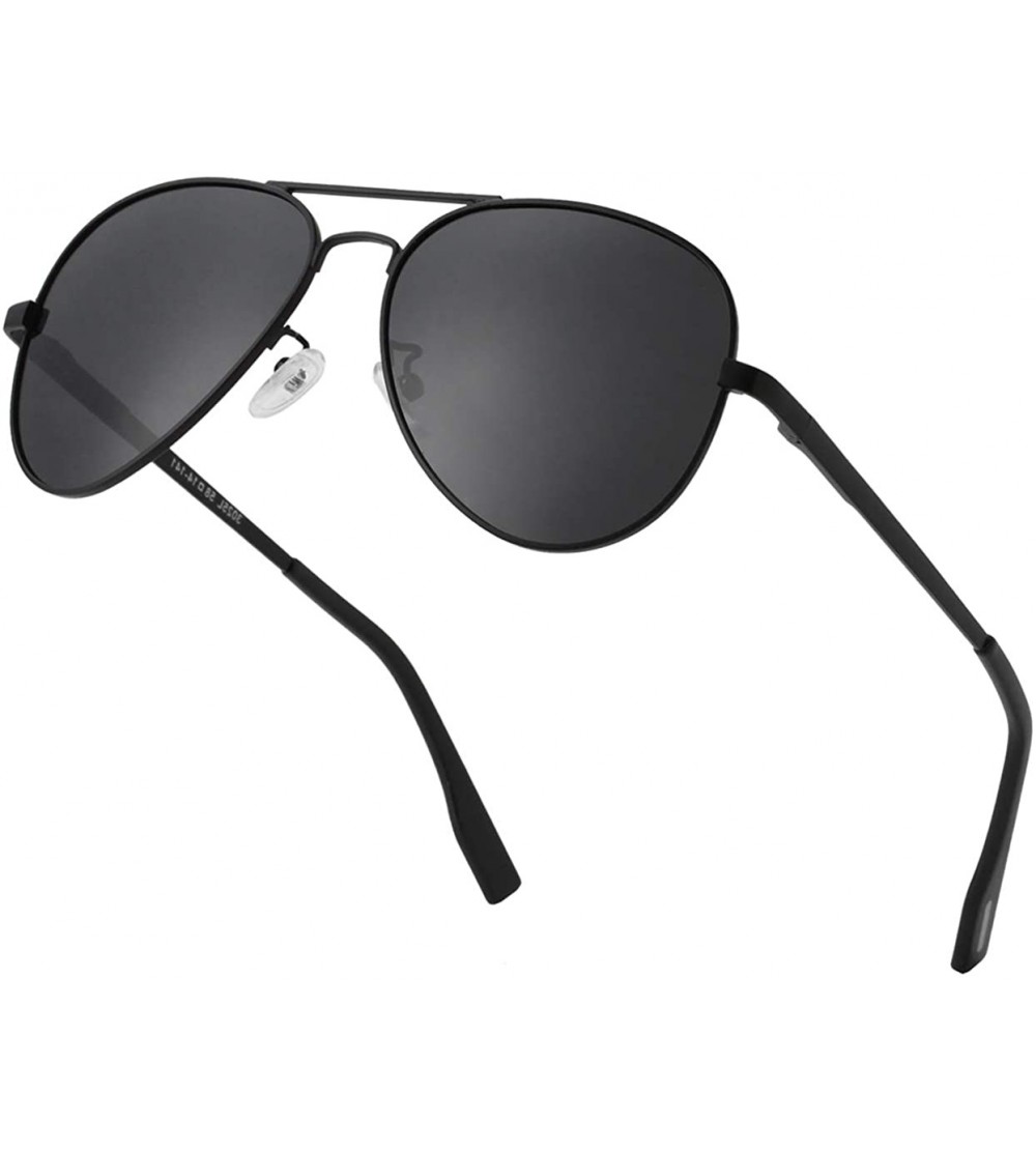 Aviator Polarized Small Aviator Sunglasses for Adult Small Face and Junior- 100% UV400 Protection- 52mm - CD199ASSME6 $27.16