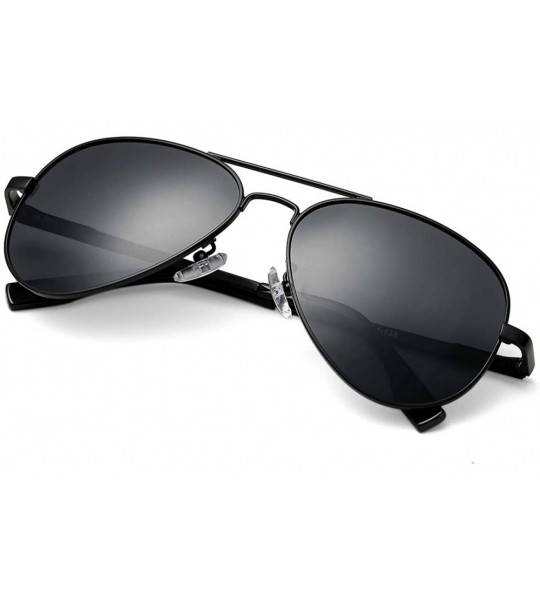 Aviator Polarized Small Aviator Sunglasses for Adult Small Face and Junior- 100% UV400 Protection- 52mm - CD199ASSME6 $27.16