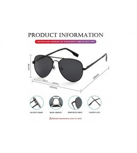 Aviator Polarized Small Aviator Sunglasses for Adult Small Face and Junior- 100% UV400 Protection- 52mm - CD199ASSME6 $27.16