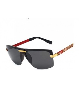 Goggle Fashion Men's Frameless Polarized Sunglasses Classic Pilot Goggles Y4909 C1BOX - Y4909 C4box - CB18XDWX2SM $29.25