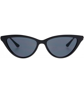 Cat Eye Soho Designer Womens Fashion Small Cat Eye Sunglasses - Black - CB18XAYEGZI $70.32