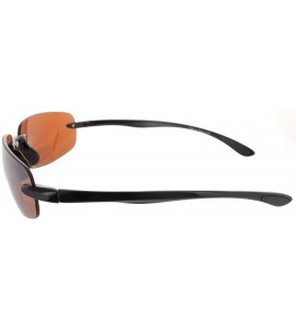 Sport Island Bifocal Sunglasses Rimless Readers - Non-polarized Black Frame/Copper Day Driving Lens - CP11X6ZFXLJ $44.44