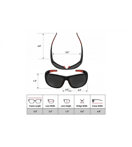 Sport Polarized Driving Sunglasses for Men/Women - TAC HD Lens Clear Vision for Motorcycle Riding - C812O5M49E0 $41.60