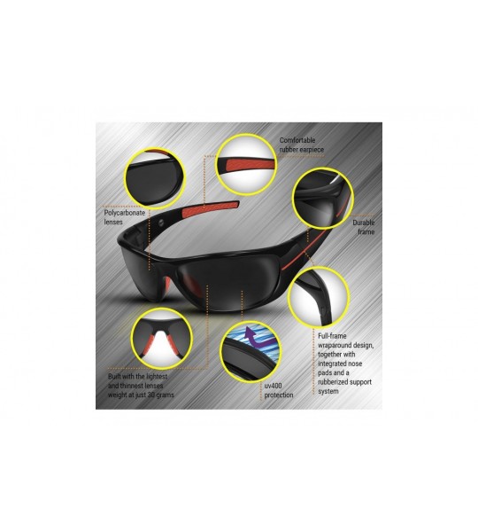 Sport Polarized Driving Sunglasses for Men/Women - TAC HD Lens Clear Vision for Motorcycle Riding - C812O5M49E0 $41.60