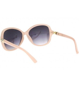 Butterfly Womens Rhinestone Hinge Diva Butterfly Designer Sunglasses - Pink Gradient Black - CI18OC4RR9M $23.42
