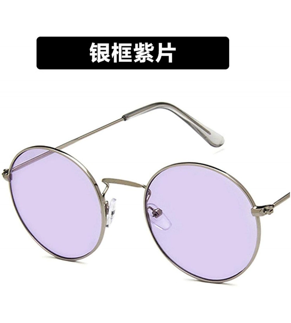 Shield Fashion Classic Retro Round Sunglasses Women Mirror Sun Glasses Vintage Luxury Female Shades UV400 - 3 - C5198A39873 $...